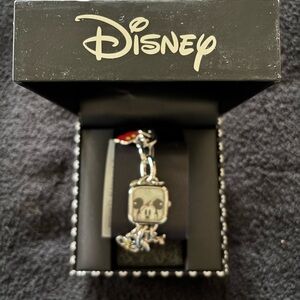 Disney Mickey Black and Silver Charm Watch